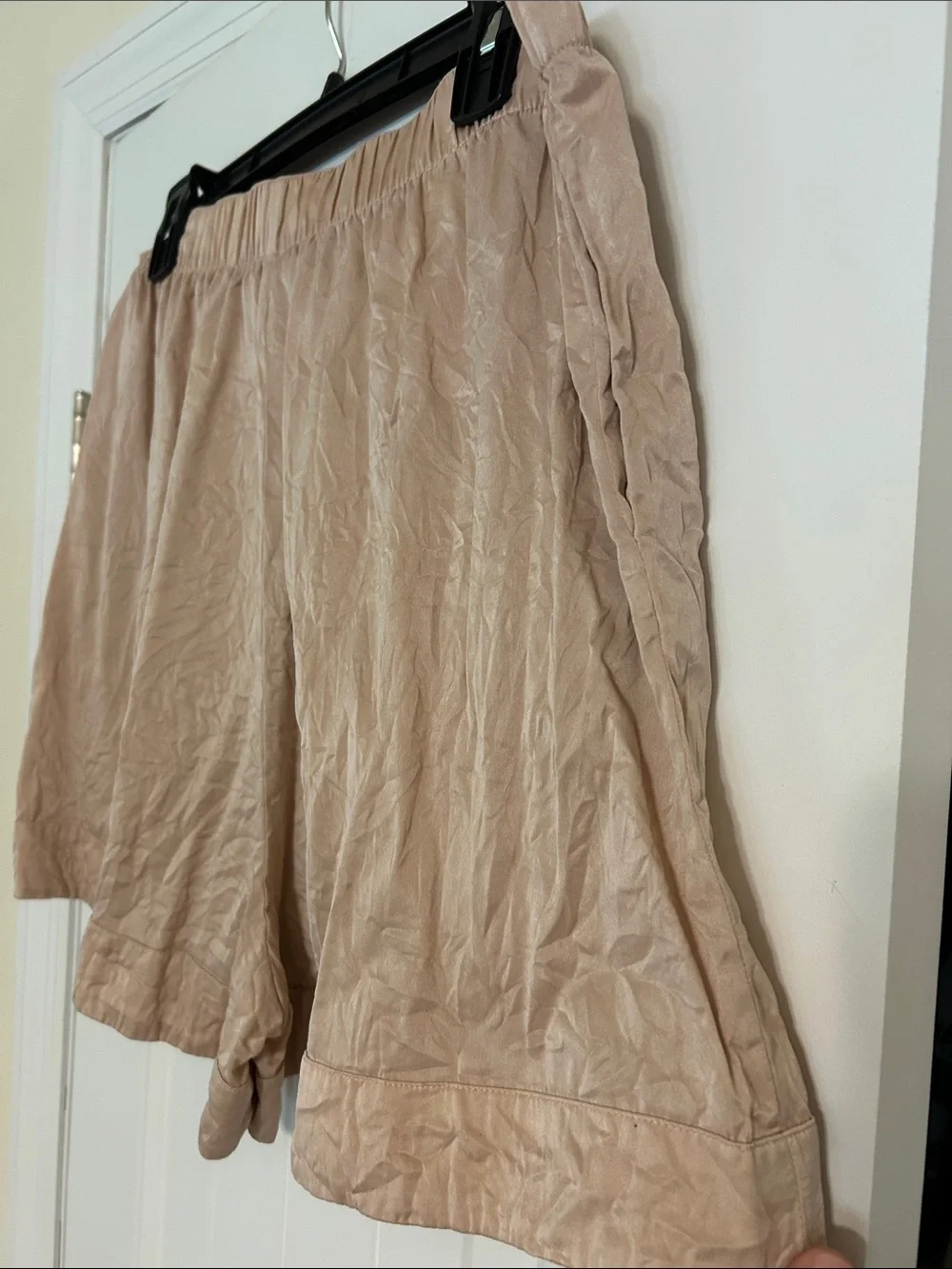 lunya Silk Relaxed Pajama Shorts in Blush